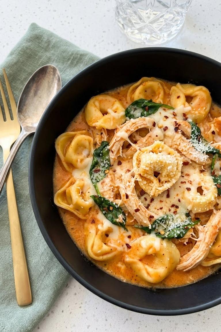 Cozy Crockpot Chicken Tortellini Recipe for Busy Family Nights