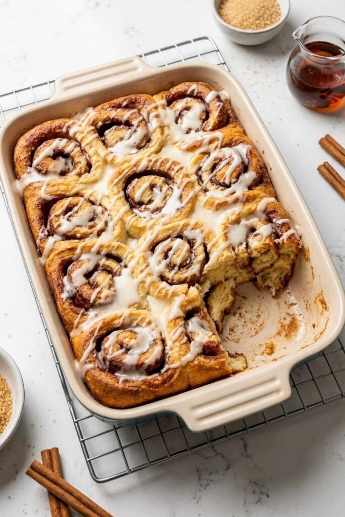 Easy Cinnamon Roll Casserole Recipe for Christmas Morning Breakfast
