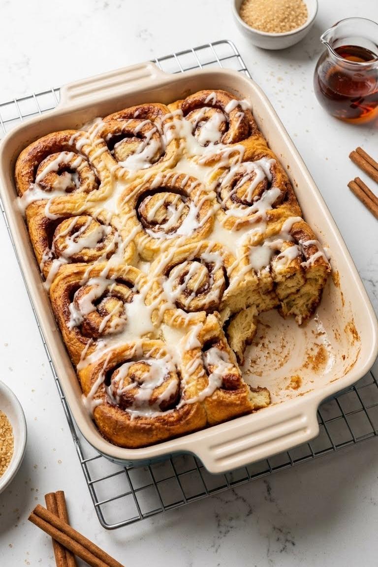 Easy Cinnamon Roll Casserole Recipe for Christmas Morning Breakfast