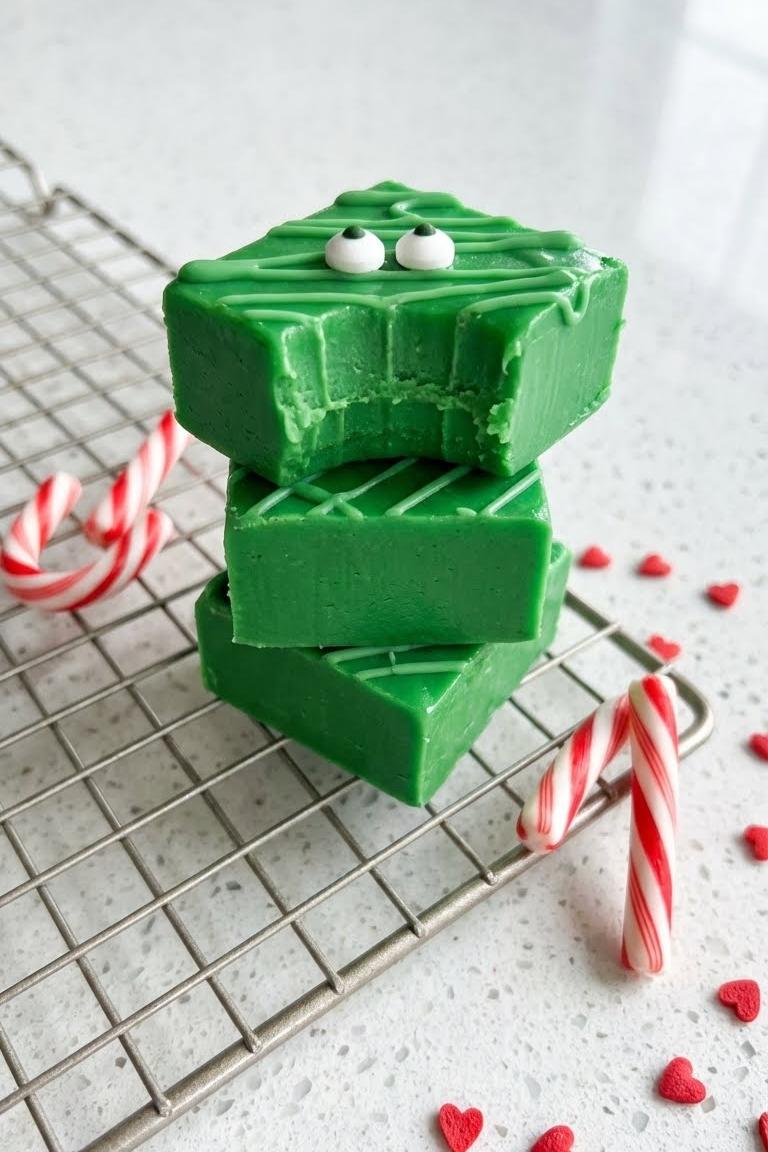 Grinch Fudge Recipe: Christmas Finger Food Kids Will Love