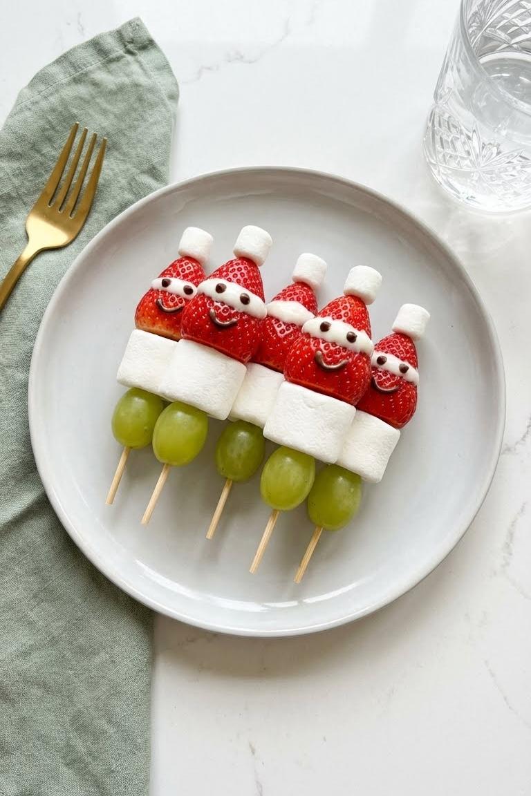 Healthy Christmas Fruit Skewers Recipe for Festive Family Fun
