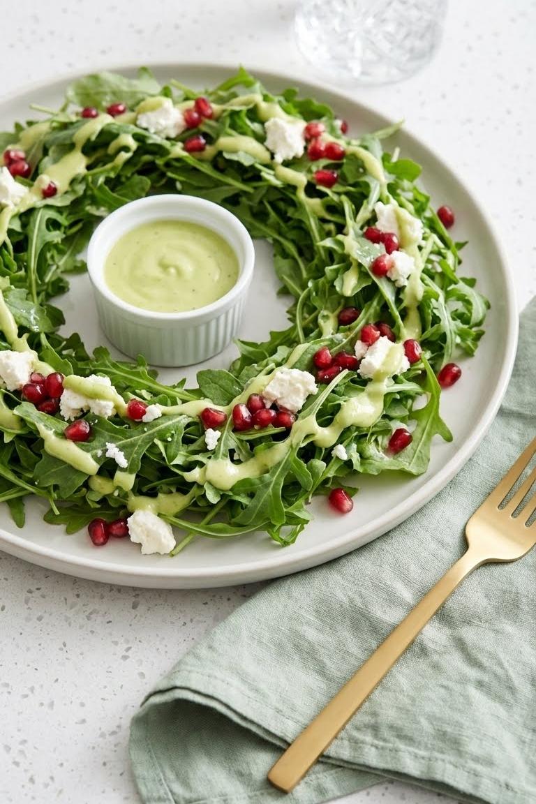 Healthy Christmas Wreath Salad Recipe for Festive Dinner Sides