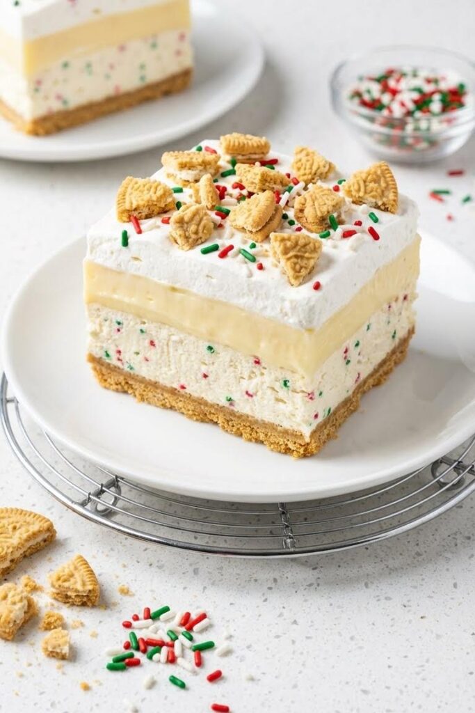 No Bake Christmas Cookie Lush Recipe for Festive Potluck Ideas
