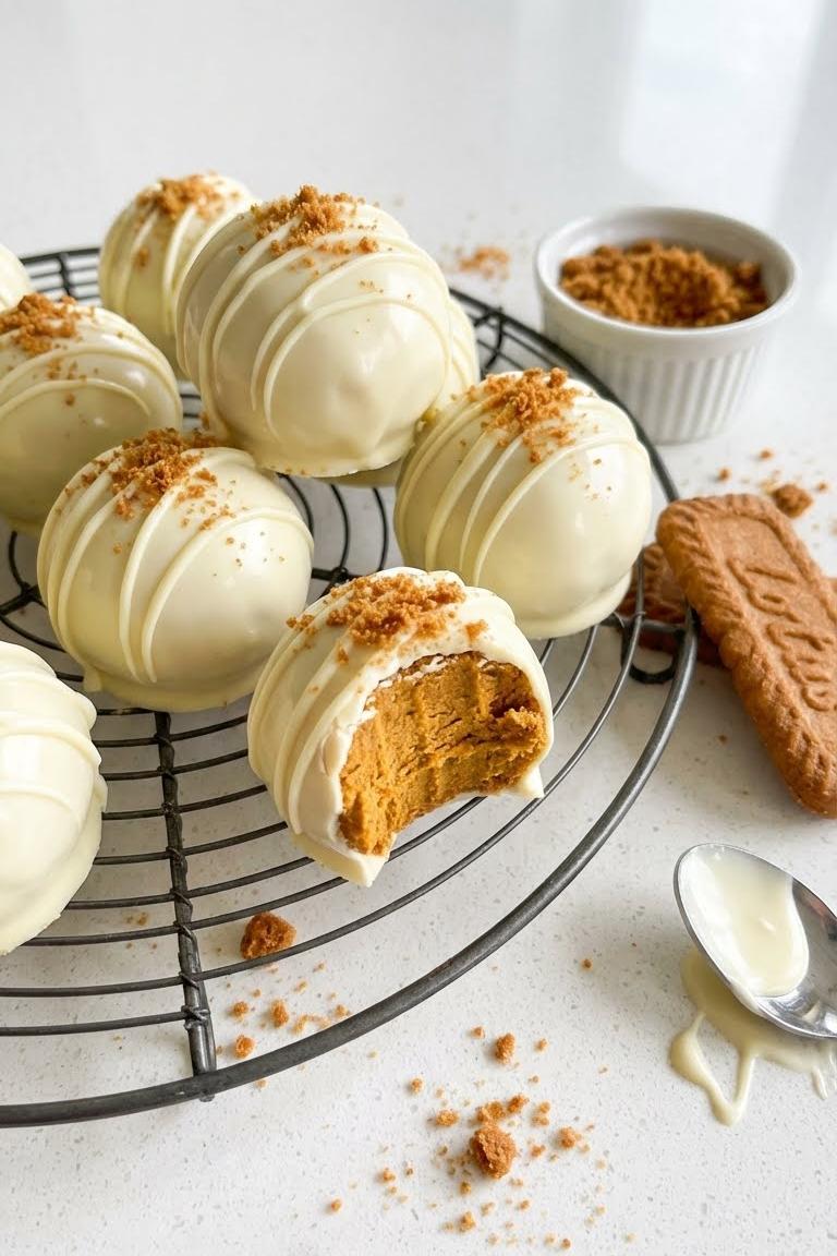 No-Bake Pumpkin Cheesecake Balls Recipe for Thanksgiving Desserts