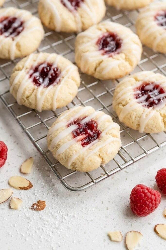 Raspberry Almond Thumbprint Cookies Recipe for Easy Baking