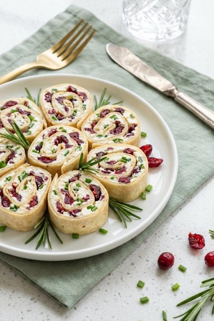 Festive Christmas Side Dishes: Savory Cranberry Roll Ups Recipe