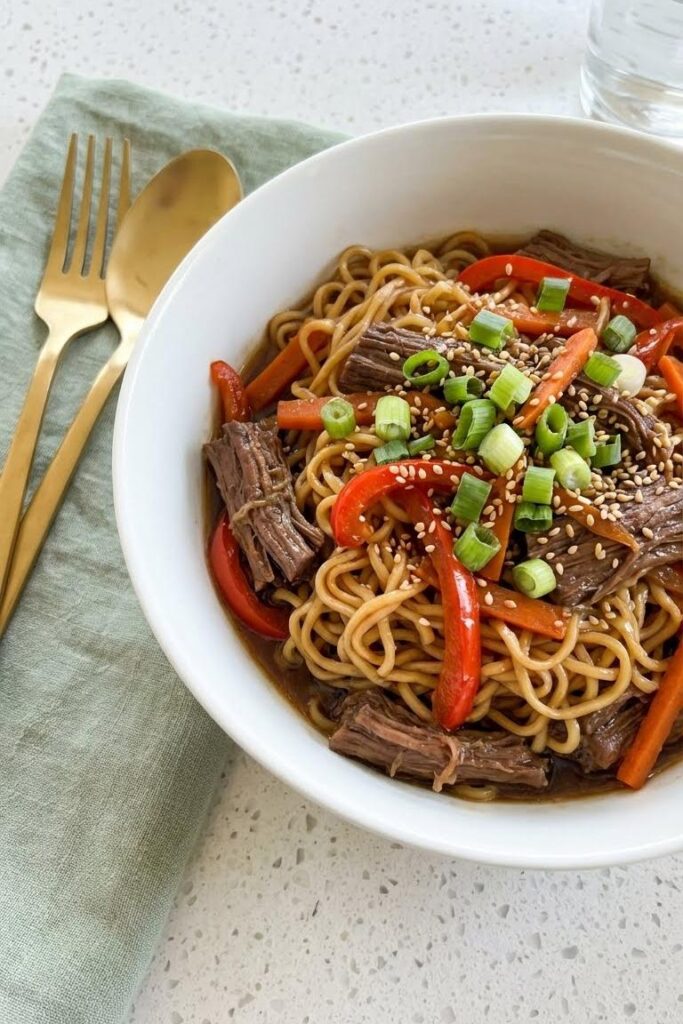 Cozy Crockpot Meals: Slow Cooker Beef Ramen Noodles Recipe