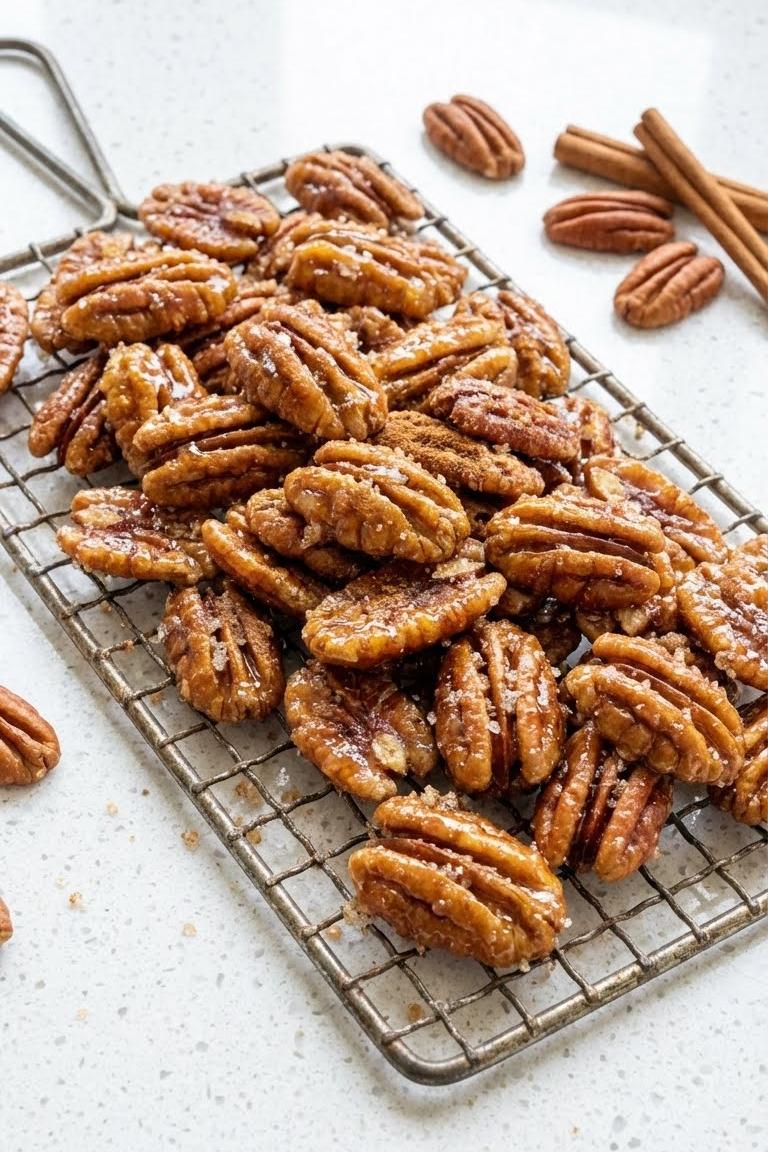 Crockpot Thanksgiving Recipes: Slow Cooker Candied Cinnamon Pecans Recipe