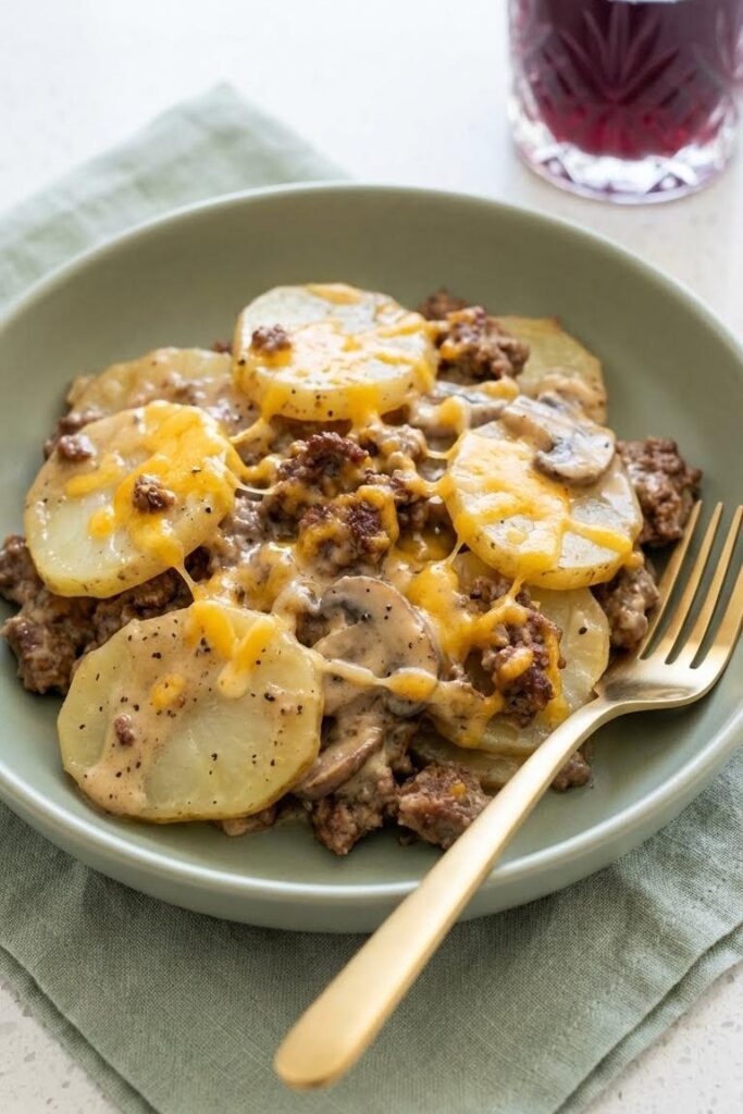 Hearty Slow Cooker Cowboy Casserole Recipe for Easy Crockpot Meals