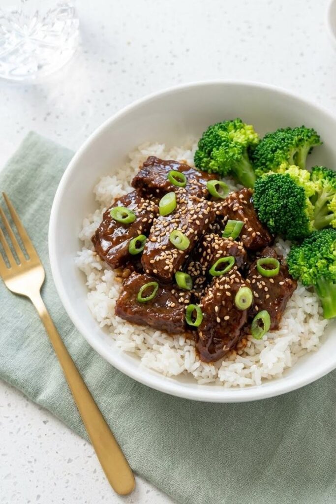 Slow Cooker Korean Beef Recipe | Easy Crockpot Meal for Families