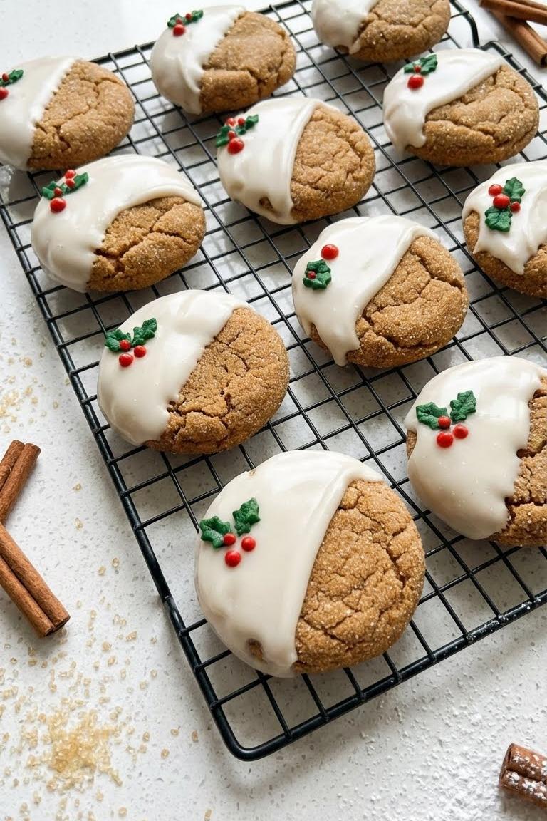 Soft Gingerbread Cookies Recipe With Maple Glaze for Cozy Nights