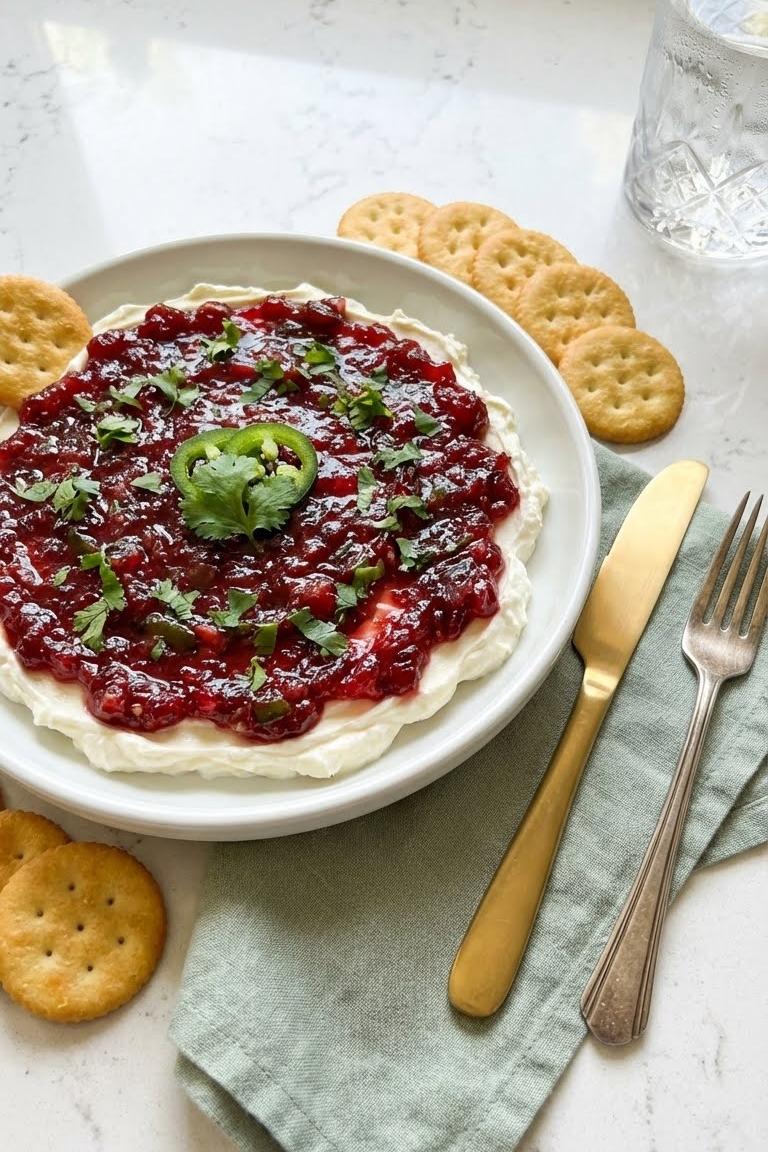 Spicy Cranberry Jalapeno Dip Recipe for Festive Christmas Side Dishes