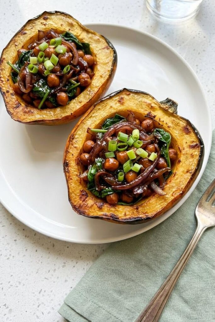 Cozy Stuffed Acorn Squash Recipe for Vegetarian Thanksgiving