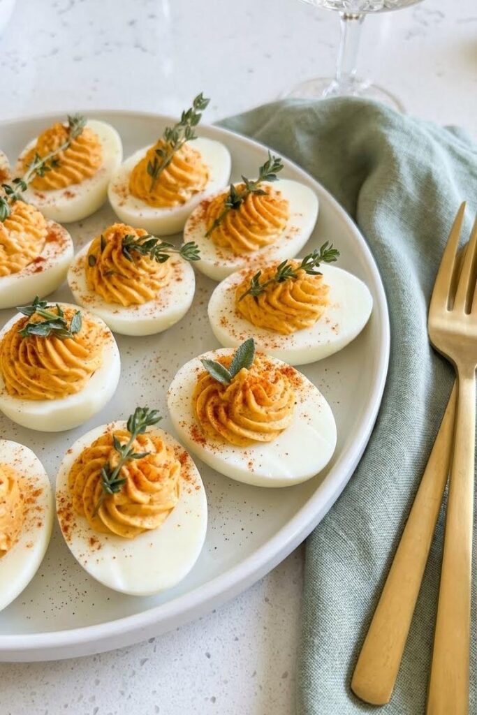 Thanksgiving Appetizer Deviled Eggs Recipe for Easy Holiday Hosting