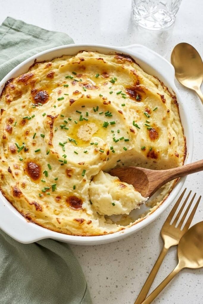 Creamy Baked Mashed Potatoes Recipe for Thanksgiving Side Dishes