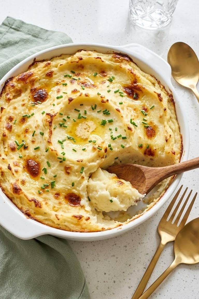Creamy Baked Mashed Potatoes Recipe for Thanksgiving Side Dishes