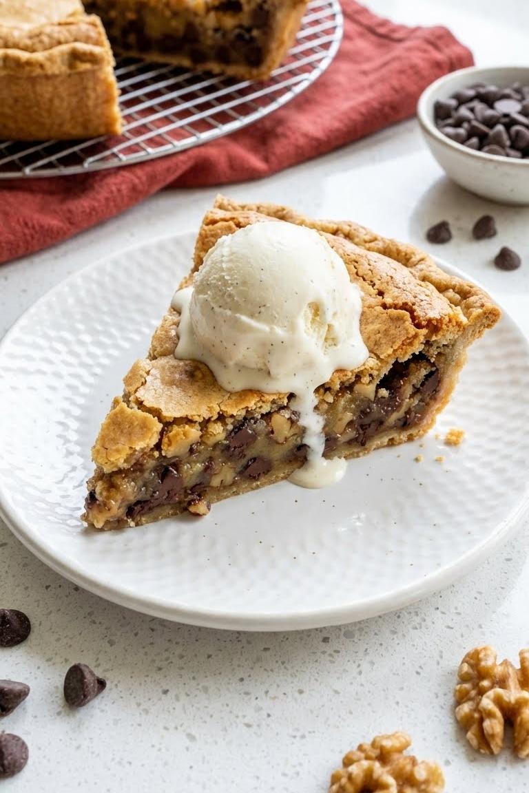 Irresistible Toll House Chocolate Chip Pie Recipe for Thanksgiving