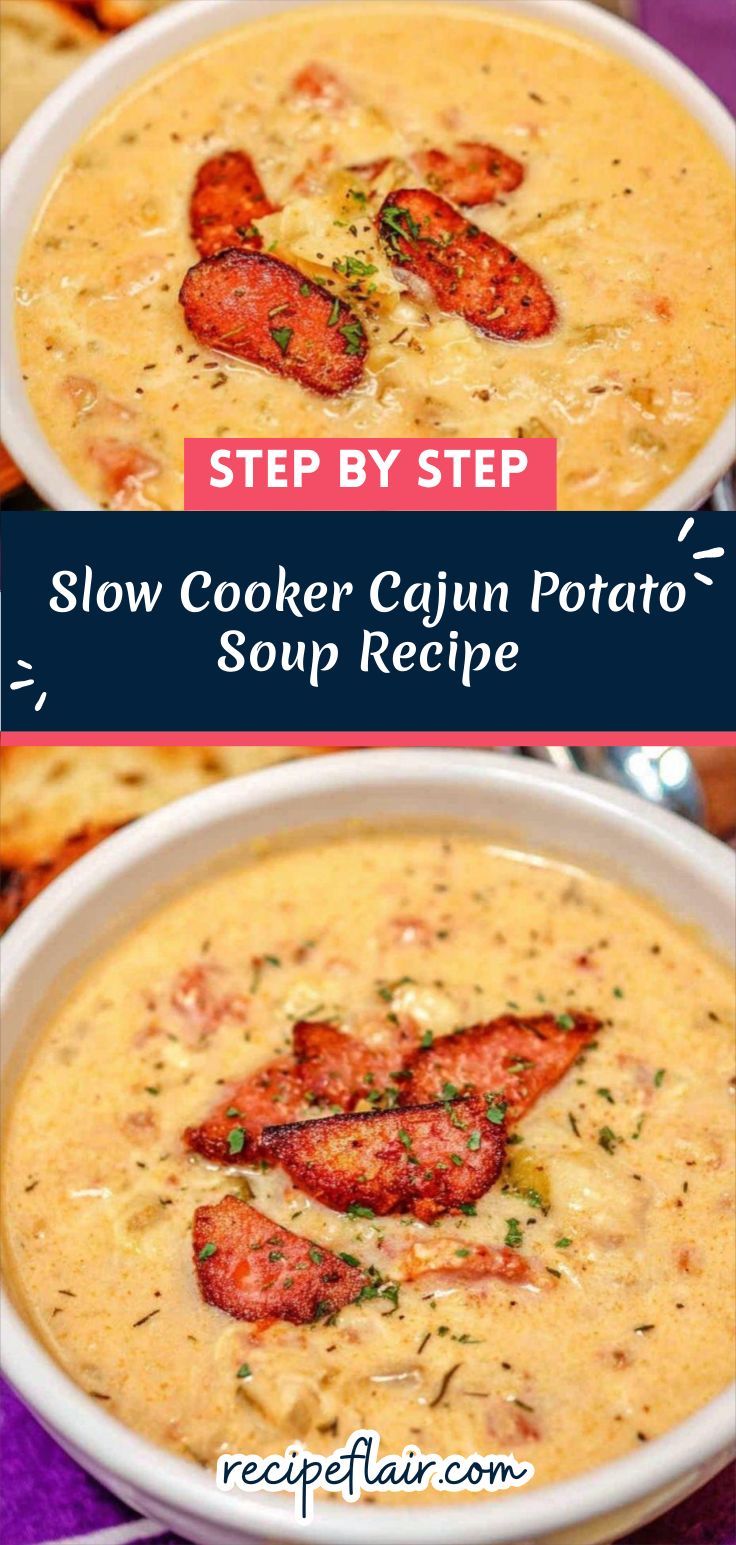 Slow Cooker Cajun Potato Soup Recipe