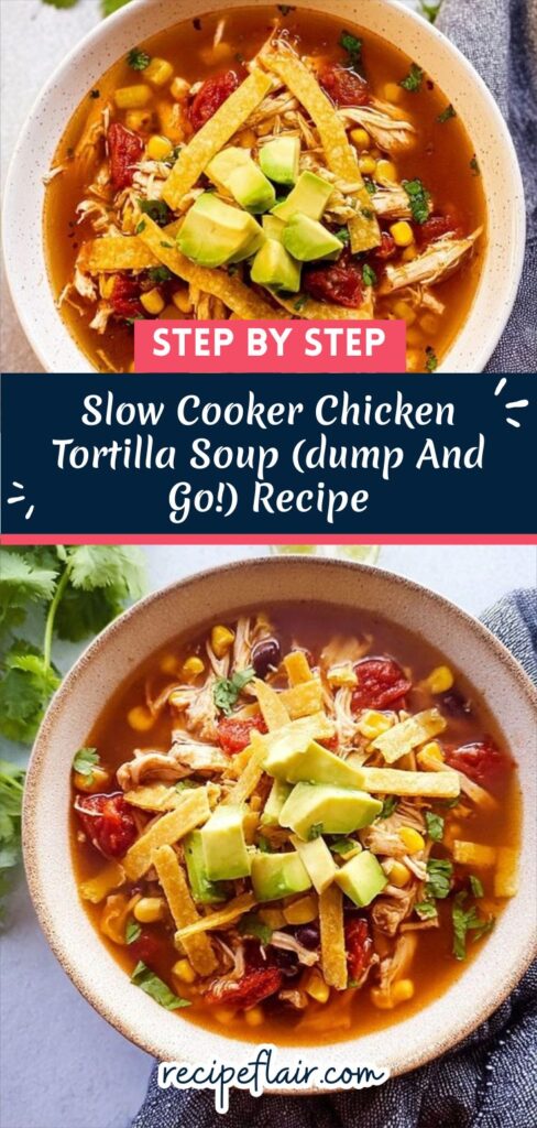 Slow Cooker Chicken Tortilla Soup (dump And Go!) Recipe