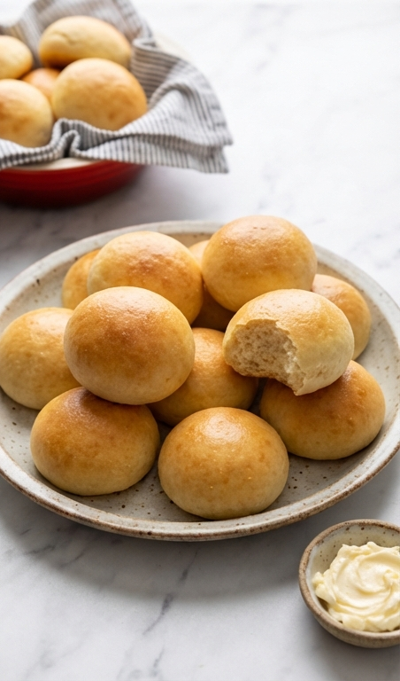 Easy Cottage Cheese Bread Rolls Recipe with 2 Ingredients Only