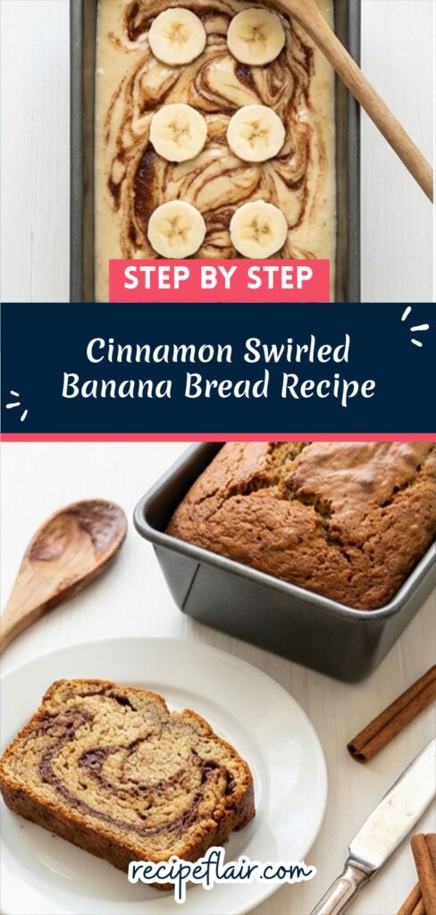 Cinnamon Swirled Banana Bread Recipe