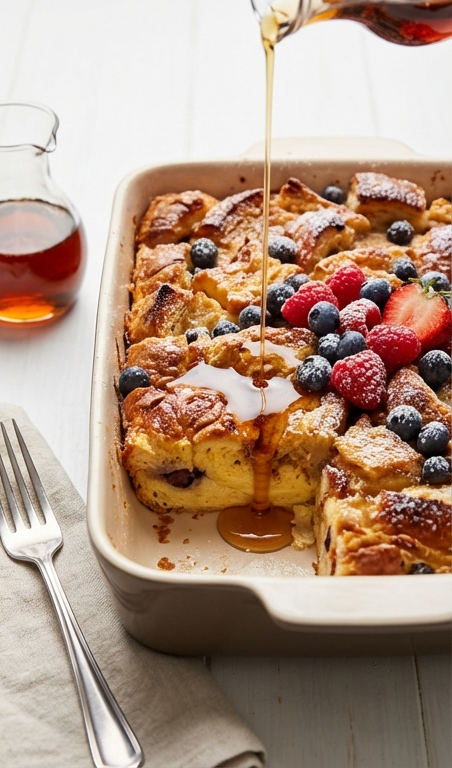 Cozy Croissant French Toast Casserole Recipe for Breakfast Ideas