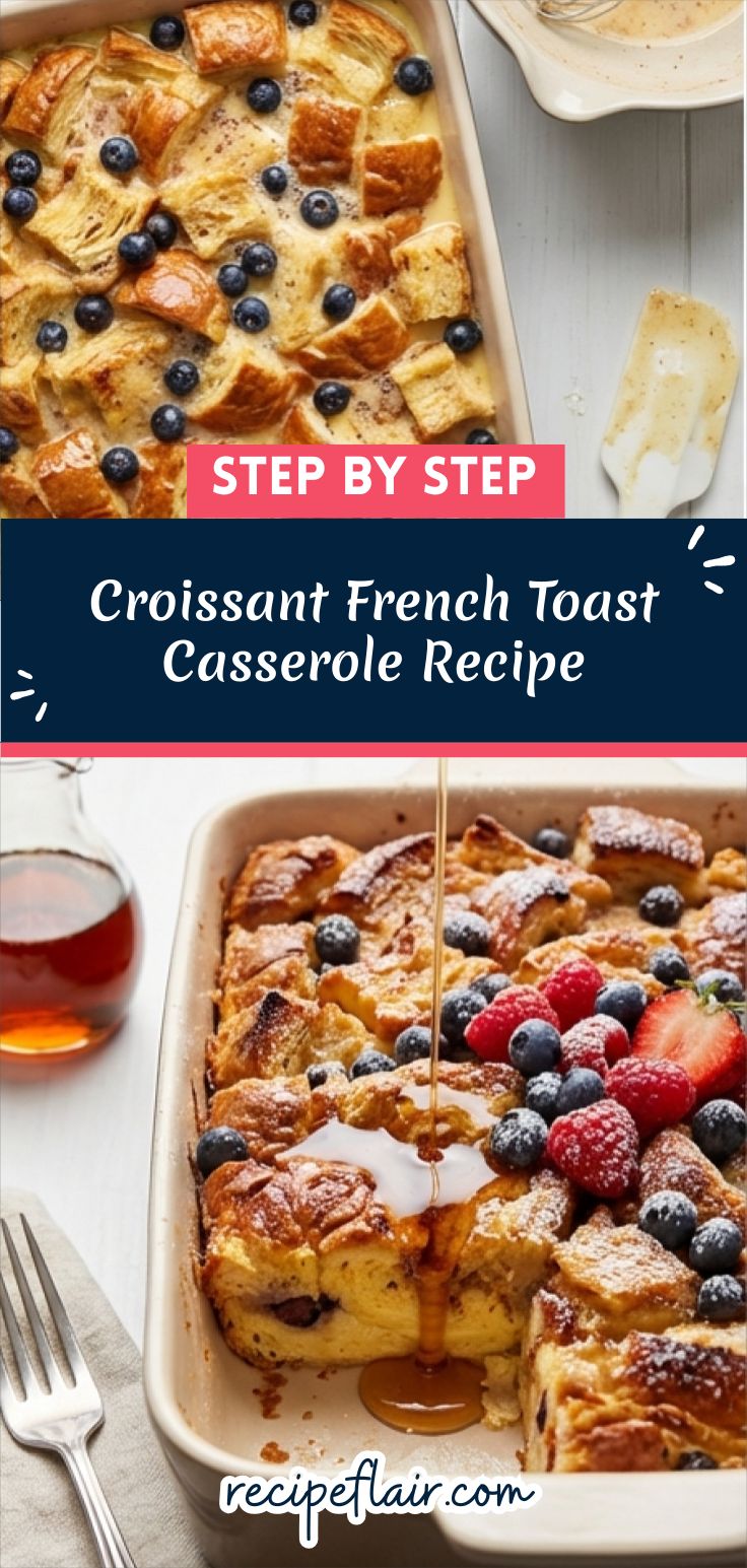 Croissant French Toast Casserole Recipe