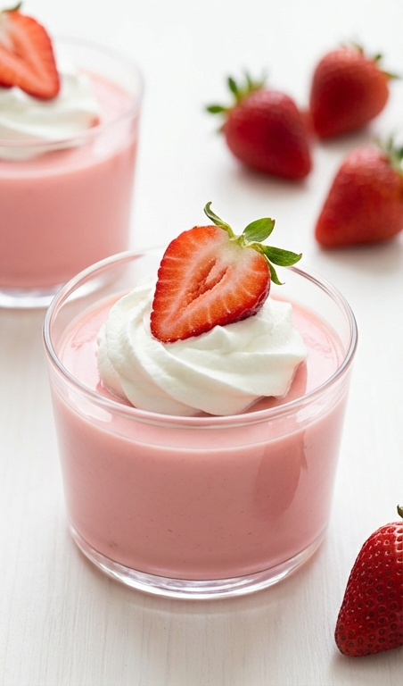 Fluffy Yogurt Strawberry Jello Recipe for a Light Summer Dessert