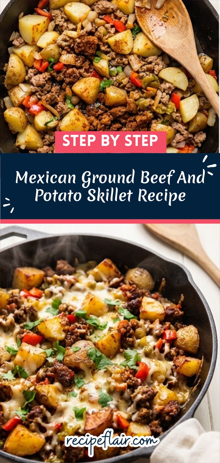 Mexican Ground Beef And Potato Skillet Recipe