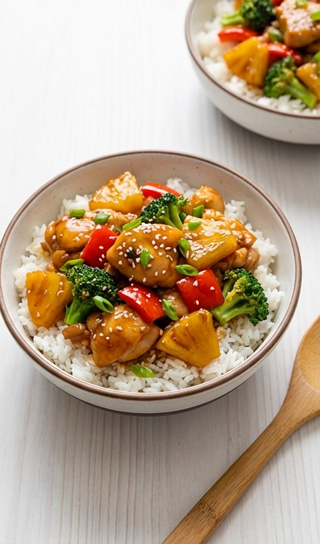 Easy Chicken Pineapple Recipe: Flavorful Pineapple Teriyaki Bowls