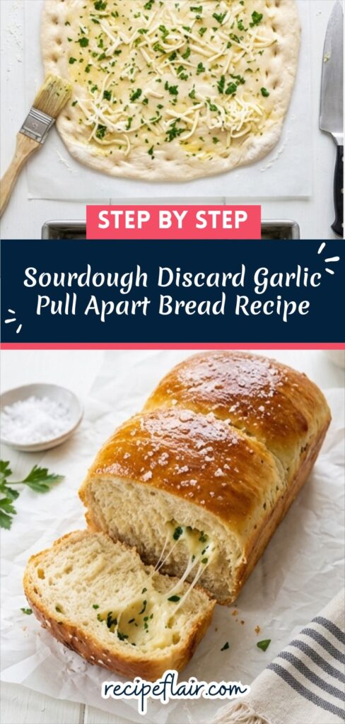 Sourdough Discard Garlic Pull Apart Bread Recipe