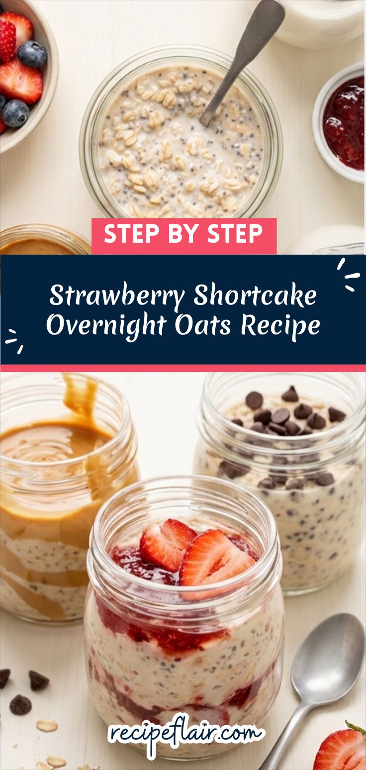 Strawberry Shortcake Overnight Oats Recipe