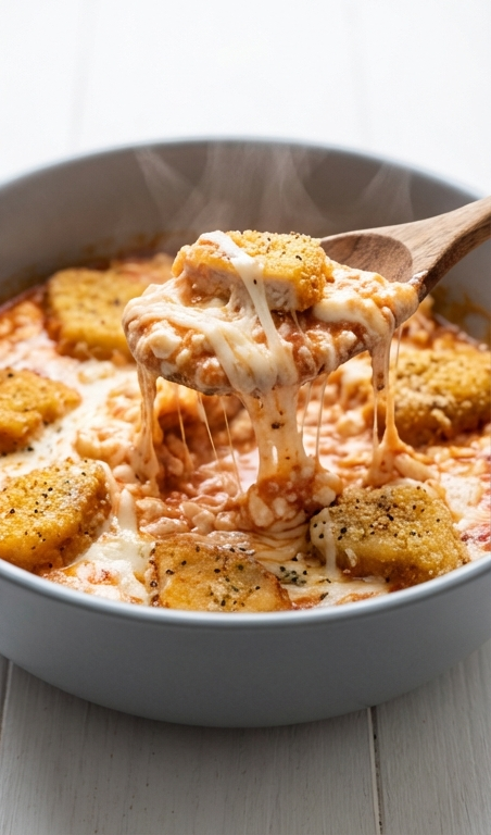 Easy Cottage Cheese Chicken Parm Bowl Recipe for Family Dinners