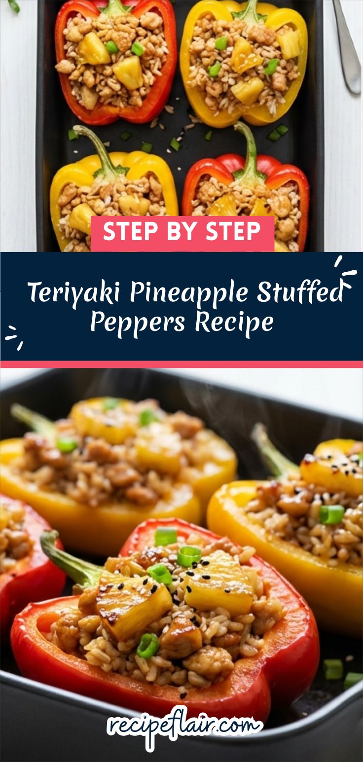 Teriyaki Pineapple Stuffed Peppers Recipe