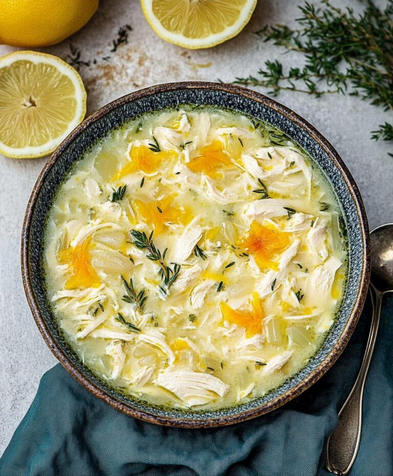 Avgolemono Greek Lemon Chicken Soup Recipe
