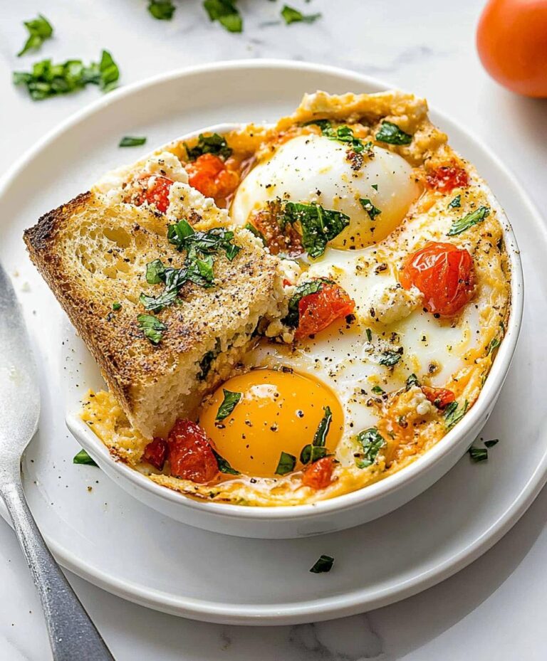 Baked Feta Eggs Recipe