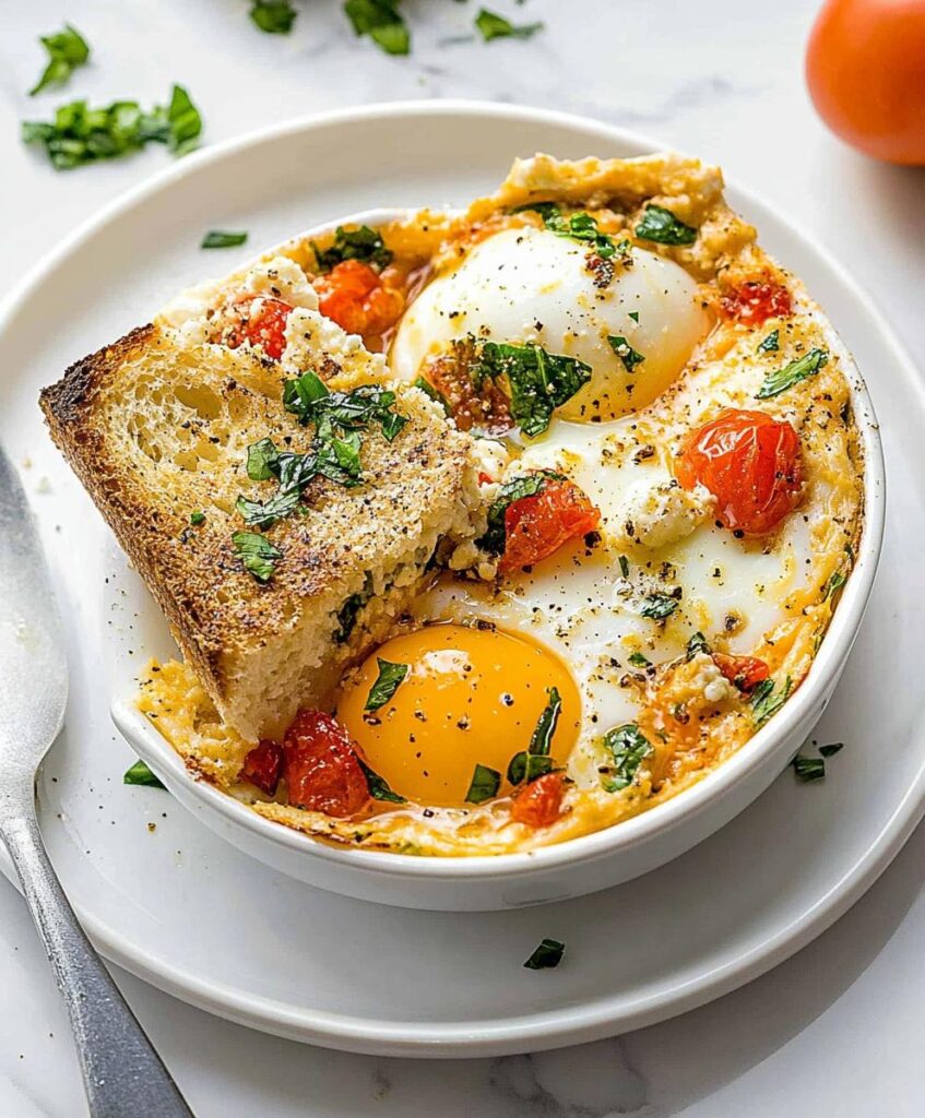 Baked Feta Eggs Recipe