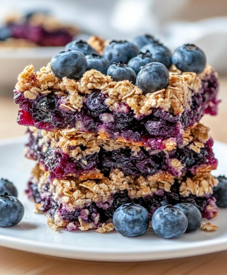 Blueberry Oatmeal Bars Recipe