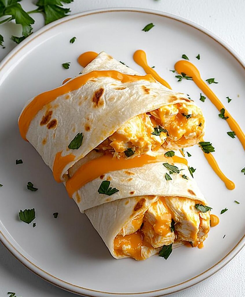 Cheesy Chicken Wraps Recipe