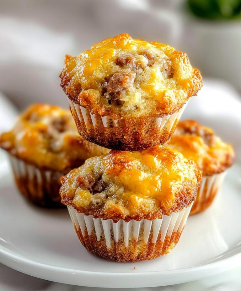 Cheesy Sausage Muffins (no Bisquick) Recipe