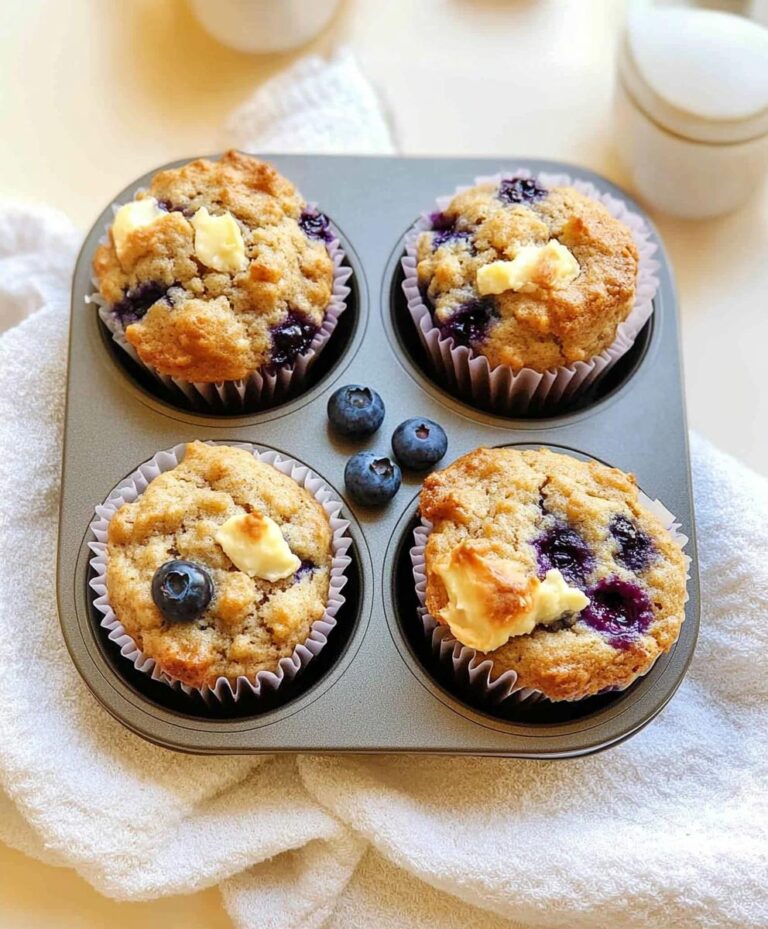 Cottage Cheese Blueberry Muffins Recipe