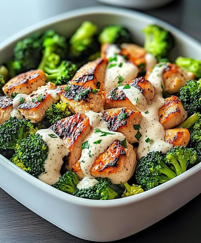Creamy Garlic Chicken And Broccoli Recipe