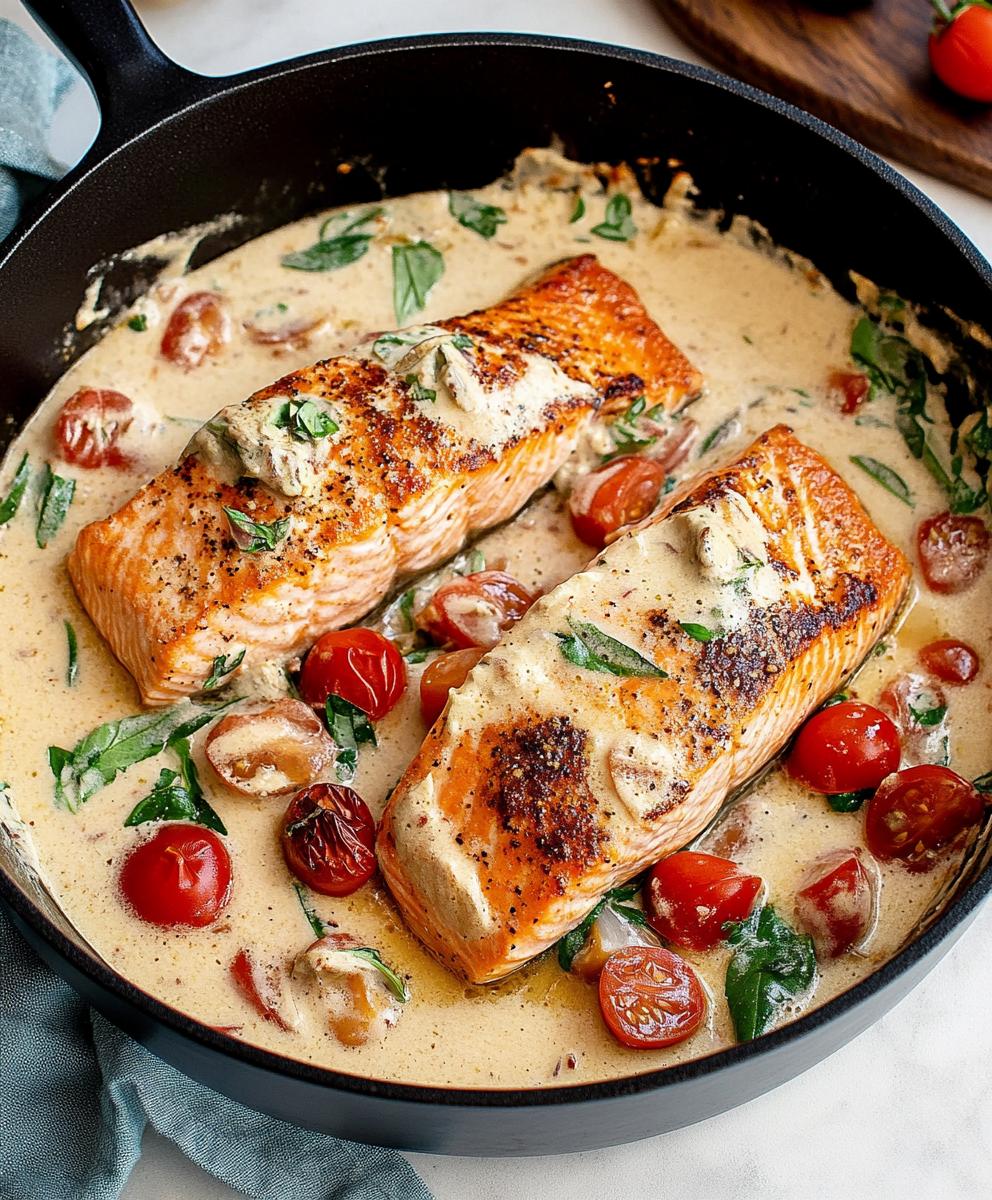Creamy Tuscan Salmon Recipe