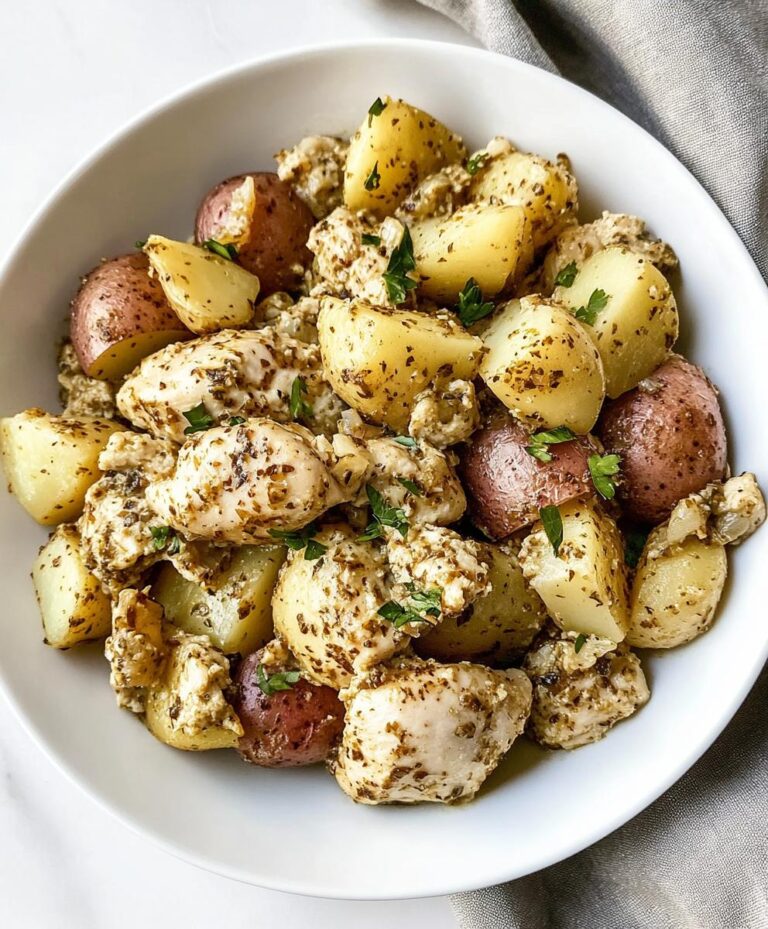 Crockpot Garlic Parmesan Chicken And Potatoes Recipe