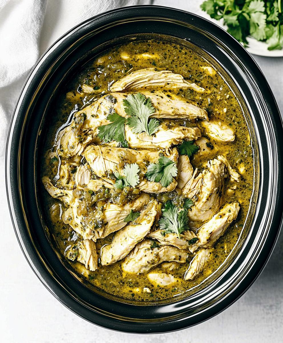Crockpot Salsa Verde Chicken Recipe
