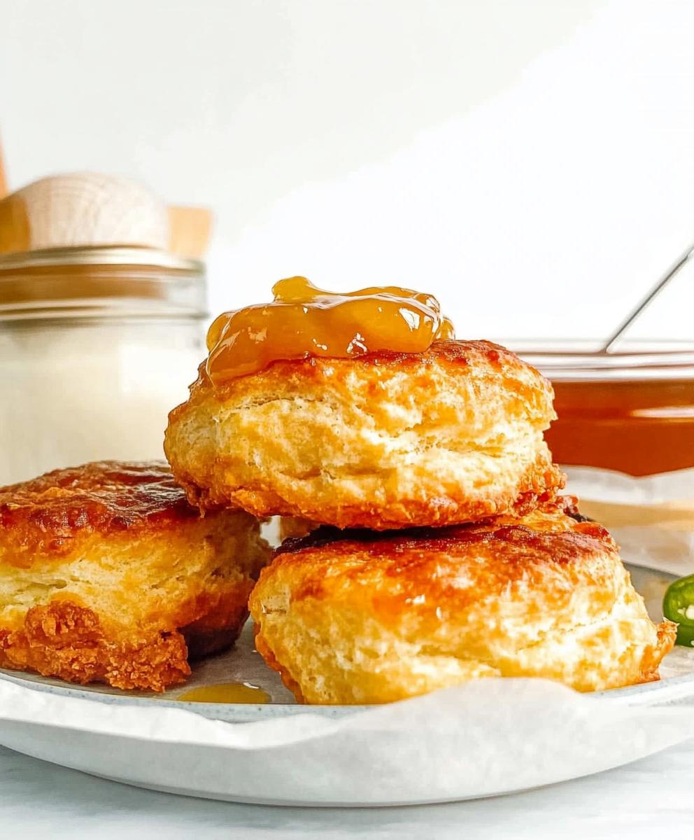 Fried Chicken Biscuits With Hot Honey Butter Recipe