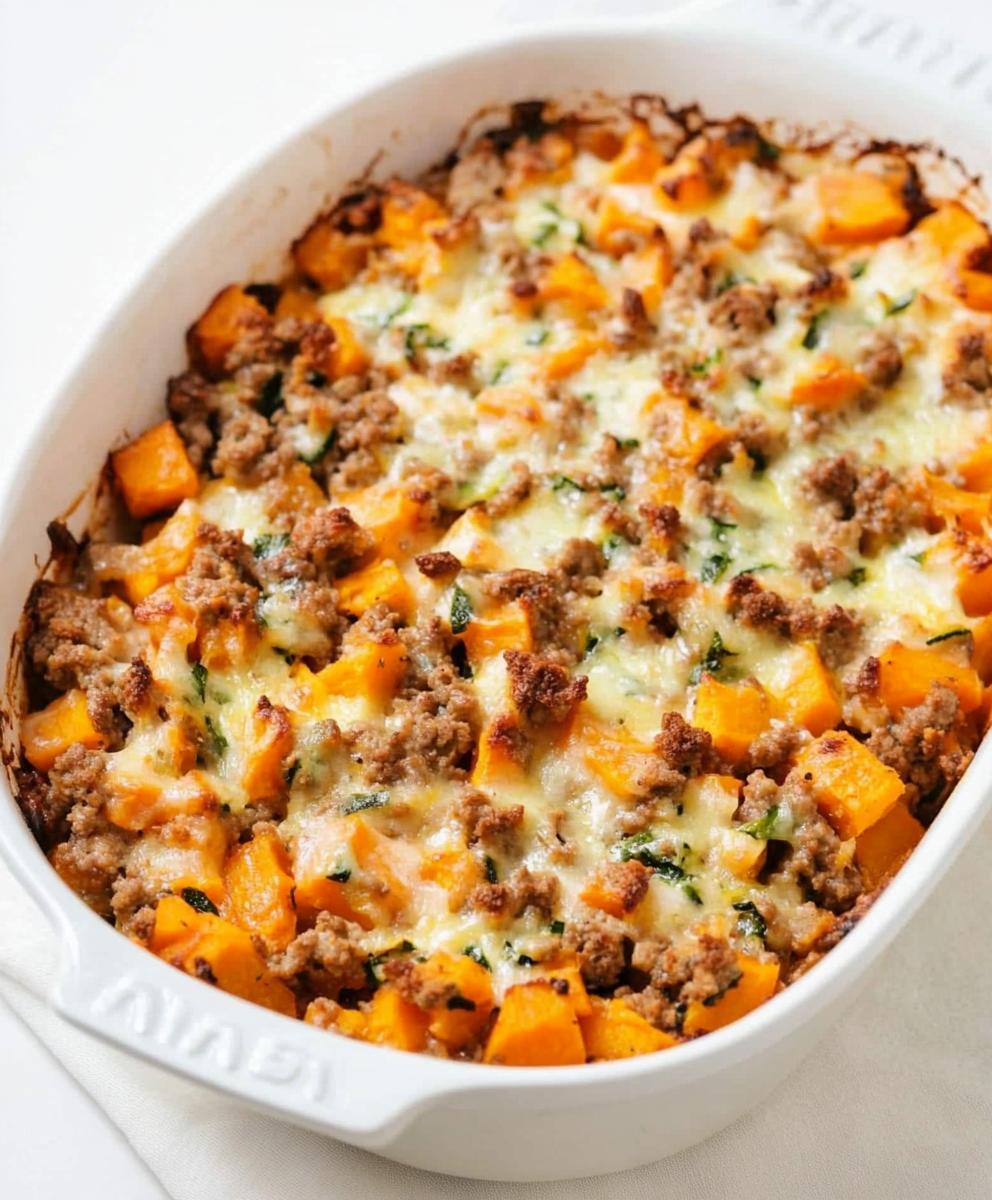 Ground Turkey Sweet Potato Bake Recipe