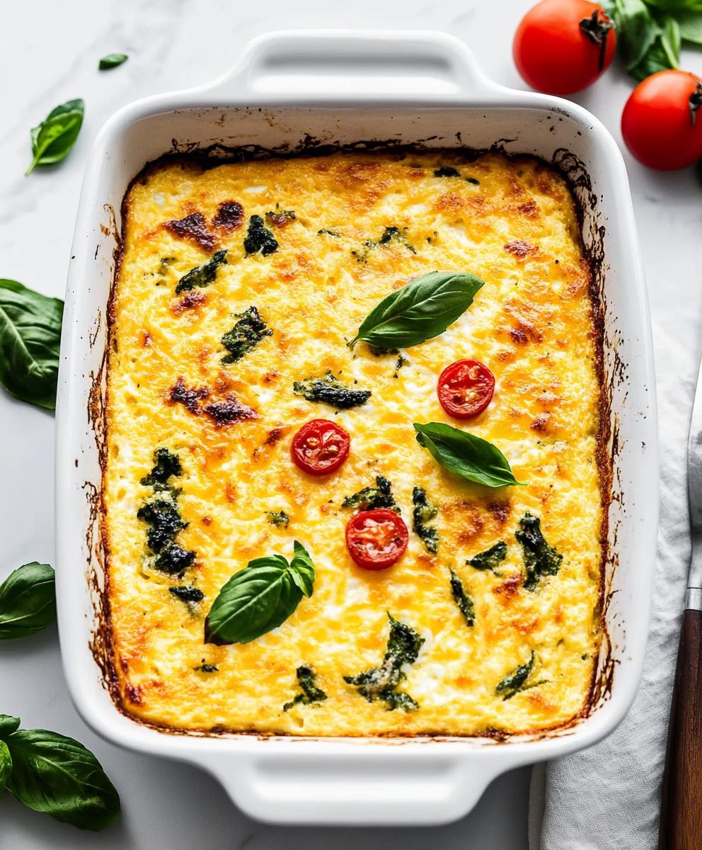 High Protein Egg Casserole With Cottage Cheese Recipe
