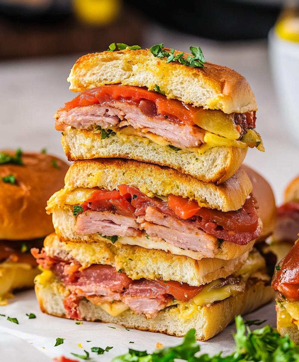 Hot Italian Sub Sliders Recipe