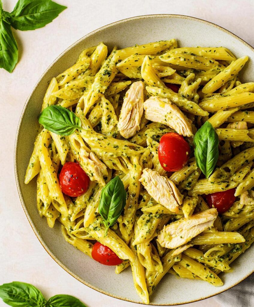 Lemon Basil Chicken Pasta Recipe